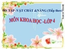 Bài 56: Ôn tập vật chất và năng lượng (TT) - Bài giảng điện tử Khoa học 4 - L.K.Chi