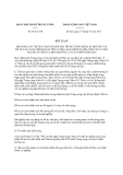 Kết luận 63-KL/TW năm 2013