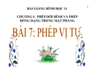 Bài giảng Phép vị tự - Hình học 11 - GV. Trần Thiên