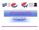 Tiểu luận: Chiến lược kinh doanh của tập đoàn Pepsi-Cola