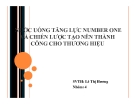 Tiểu luận: Nước uống tăng lực Number one và chiến lược tạo nên thành công cho thương hiệu