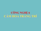 Bài 13: Cắm hoa trang trí - Bài giảng điện tử công nghệ 6 - H.Tuấn