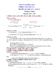 Đề kiểm tra HK2 Toán 11 - THPT Lấp Vò 2 (2012-2013) - Kèm đáp án