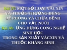 Bài giảng Công nghệ 10 bài 38: Ứng dụng công nghệ sinh học trong sản xuất vác xin và thuốc kháng sinh