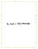Quyết định số 1030/QĐ-UBND 2013