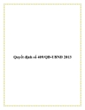 Quyết định số 409/QĐ-UBND 2013