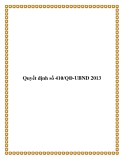 Quyết định số 410/QĐ-UBND 2013