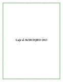 Luật số 36/2013/QH13 2013