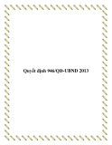 Quyết định 946/QĐ-UBND 2013
