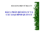 Bài giảng Địa lý 9 bài 3: Phân bố dân cư và các loại hình quần cư