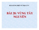 Bài giảng Địa lý 9 bài 28: Vùng Tây Nguyên