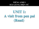 Bài giảng Tiếng Anh 9 Unit 1: A visit from a pen pal