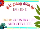 Bài giảng Tiếng Anh 8 Unit 8: Country life and city life