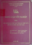 Khóa luận tốt nghiệp: Tác động của việc Việt Nam gia nhập WTO đối với thương mại Việt Nam