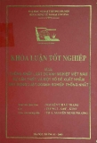 Khóa luận tốt nghiệp: Thống nhất luật doanh nghiệp Việt Nam sự cần thiết và một số đề xuất nhằm xây dựng luật doanh nghiệp thống nhất