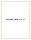 Quyết định số 159/QĐ-UBND 2013