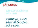 Bài giảng Lắp ráp và bảo trì máy tính: Chương 2