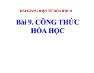 Slide bài Công thức hóa học - Hóa 8 - GV.Phan V.An