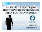 Tiểu luận: Phân tích thực trạng hoạt động quản trị nguồn nhân lực của Vinamilk