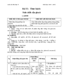 Giáo án Hóa học 9 bài 55: Thực hành - Tính chất của gluxit
