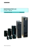 Micromaster 440 - 0,12 kW – 250 kW: Hướng dẫn vận hành