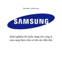 Kinh nghiệm thi tuyển dụng cho công ty SamSung