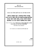 Báo cáo khoa học: Hoàn thiện quy trình sản công nghệ sản xuất một số sản phẩm dinh dưỡng giàu men tiêu hóa, giàu chất dinh dưỡng và các chất chống oxy hóa