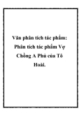 Phân tích tác phẩm Vợ Chồng A Phủ của Tô Hoài