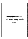 Văn nghị luận xã hội: Tuổi trẻ và tương lai đất nước