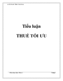 Tiểu luận: Thuế tối ưu