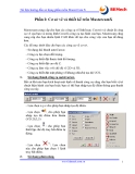Tài liệu hướng dẫn về sử dụng phần mềm MasterCam X