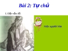 Bài giảng GDCD 9 bài 2: Tự chủ