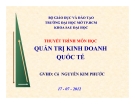 Thuyết trình: Lợi thế cạnh tranh-sự phồn vinh của quốc gia được tạo ra chứ không phải gắn liền bẩm sinh (Porter, 1990)