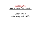 Bài giảng Điện tử công suất: Chương 2 - Băm xung một chiều