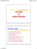 Bài giảng Lấy mẫu và phân phối mẫu - Cao Hào Thi