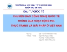 Thuyết trình: Chuyển giao công nghệ quốc tế thông qua hoạt động FDI. Thực trạng và giải pháp ở Việt Nam