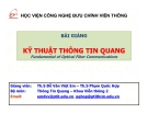 Bài giảng Kỹ thuật thông tin quang: Chương 4 - Học viện CN Bưu chính Viễn thông