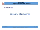 Bài giảng Mạng truyền tải quang: Chương 3