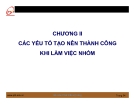 Bài giảng Kỹ năng làm việc nhóm: Chương 2 - Ths. Nguyễn Quang Hưng