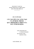 Đồ án môn học: Các nguyên tắc sáng tạo và áp dụng trong quá trình phát triển của máy tính di động