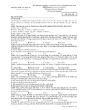 Đề thi thử ĐH và CĐ môn Hóa - THPT Lý Thái Tổ (2014-2015) đề 210