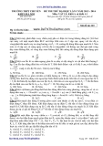 Đề thi thử ĐH Vật lí - THPT Chuyên KHTN Hà Nội đề 229