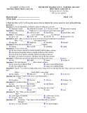 Đề thi thử ĐH Tiếng Anh - THPT Trần Cao Vân lần 2 (2012-2013) đề 234
