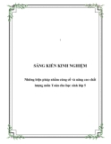 SKKN: Những biện pháp nhằm củng cố và nâng cao chất lượng môn Toán cho học sinh lớp 5
