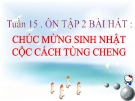 Bài giảng Âm nhạc 2 bài 15: Ôn hát Chúc mừng sinh nhật. Cộc cách tùng cheng