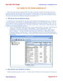 Cải thiện tốc độ trong Windows XP