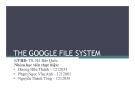 Tiểu luận: Google File System