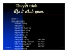 Bài thuyết trình Địa lý cảnh quan