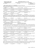 Đề thi thử ĐH môn Vật lí - Trường ĐH Vinh năm 2013 lần 3