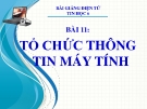 Bài giảng Tin học 6 bài 11: Tổ chức thông tin trong máy tính